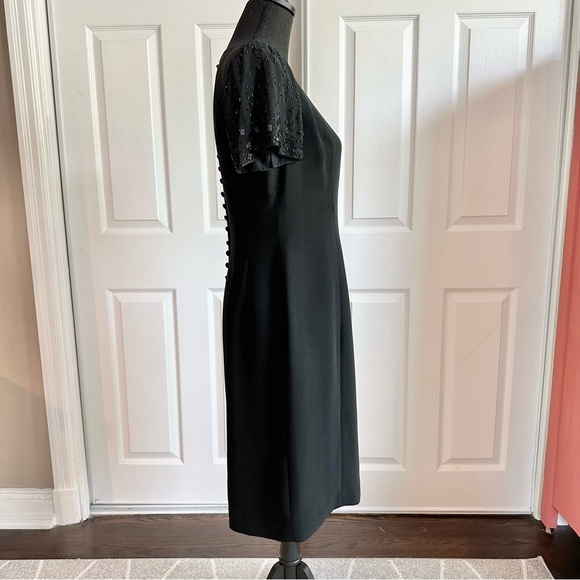 Donna Morgan Black Classic Cocktail Dress - Picture 2 of 6